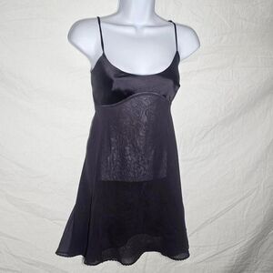 Vintage y2k 2000s dark purple victorias secret lingerie dress